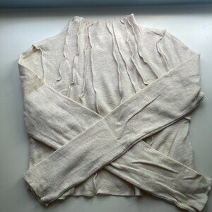 URBAN OUTFITTERS, Long Sleeve Top, White/Cream